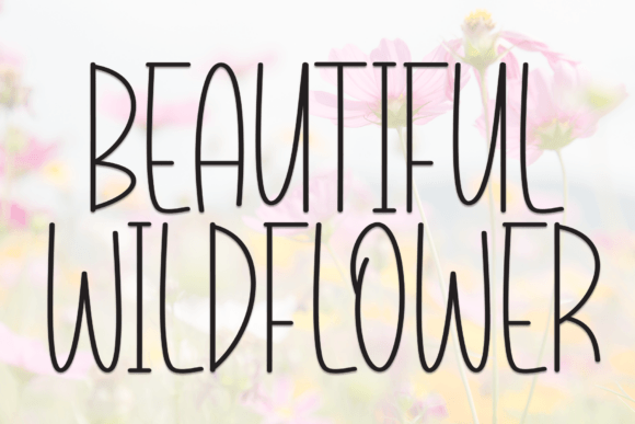 Beautiful Wildflower: Infusing Handwritten Charm Into Your Creative Projects