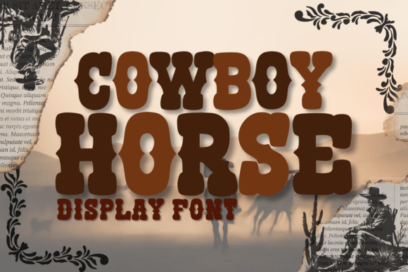Bringing the Wild West to Life with Cowboy Horse Typography