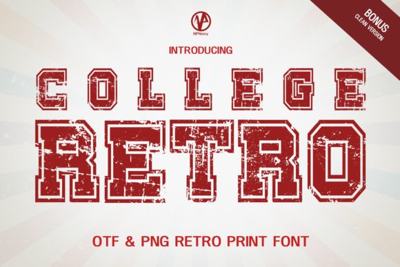 College Retro: A Vintage Font for Bold Designs