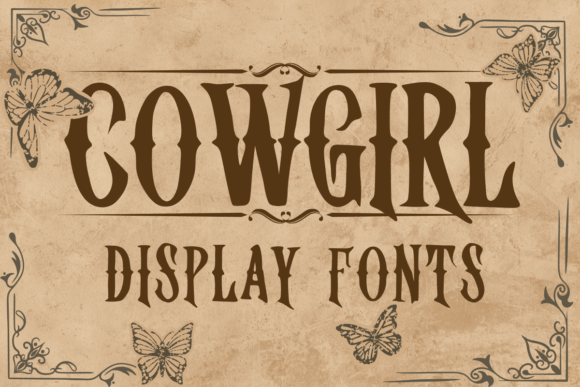 Cowgirl Font: Bold Western Style for Design