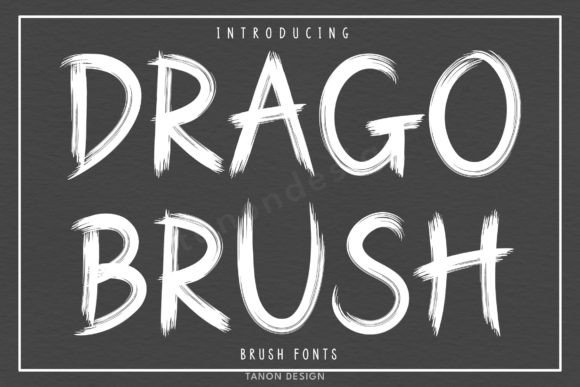 Drago Brush: Bold Handwritten Style for Modern Designs