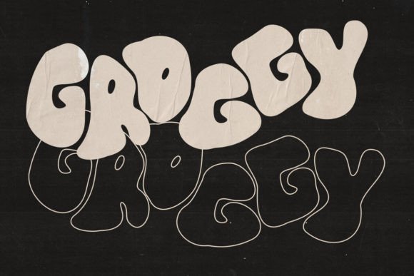 Groggy Font: A Y2K Graffiti Style