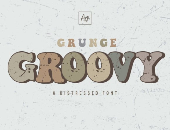 Grunge Groovy: Vintage Charm for Modern Design