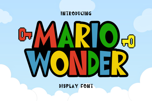 Mario Wonder: A Bold Display Font for Modern Creative Projects