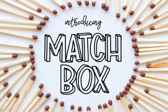 Match Box: A Bold 3D Display Font for Impact