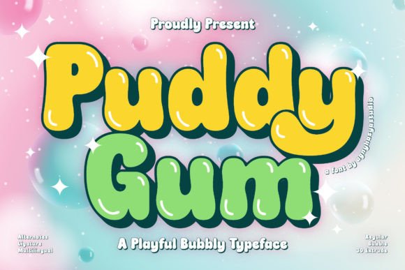 Puddy Gum: A Playful and Versatile Display Typeface for Modern Branding