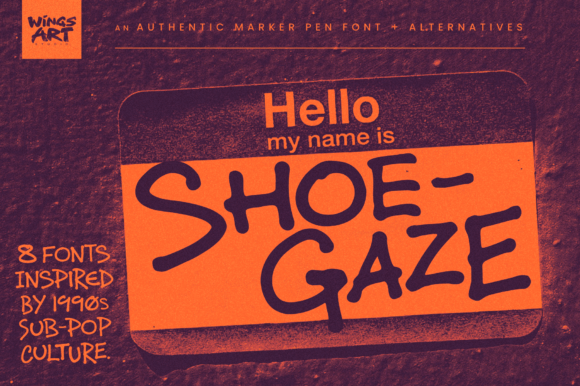Shoegaze: Capturing the Raw Energy of 90s Alt-Rock in Typography