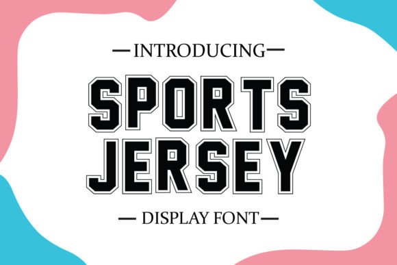 Sports Jersey: A Bold Display Font for Athletic and Cinematic Design