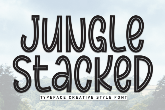 Unleashing Visual Impact with Jungle Stacked Typography