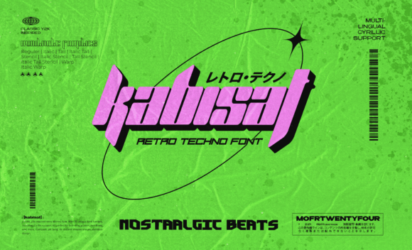 Unveiling Kabisat: The Quintessence of Retro Techno Font Brilliance for Modern Design