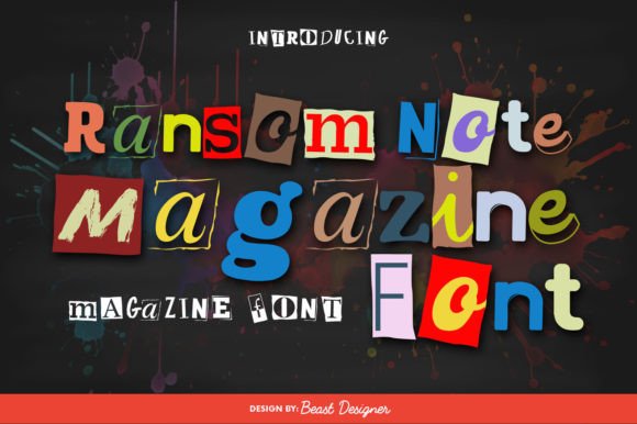 Why Ransom Note Magazine Font Captures Attention in Modern Design
